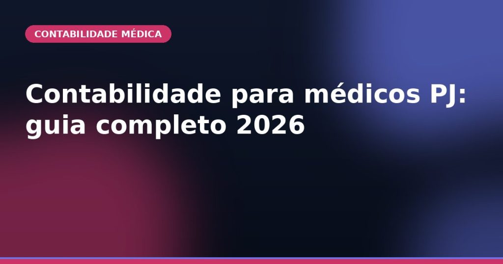 Contabilidade para médicos