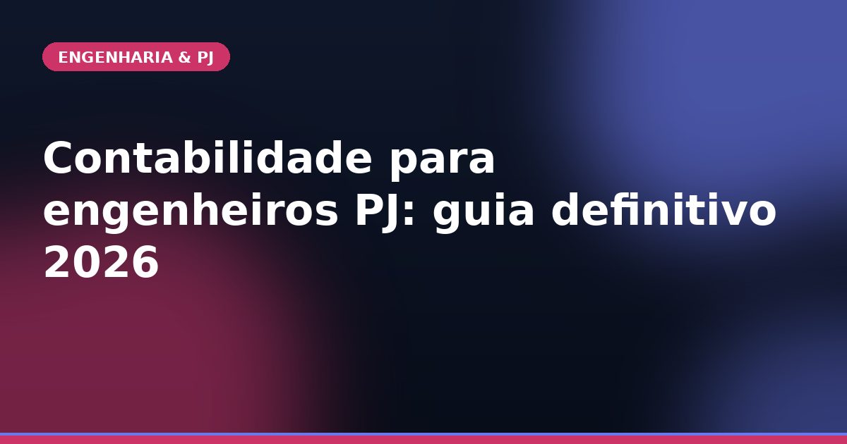 Contabilidade para Engenheiros