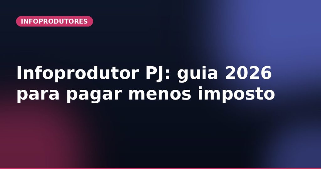 Infoprodutor PJ