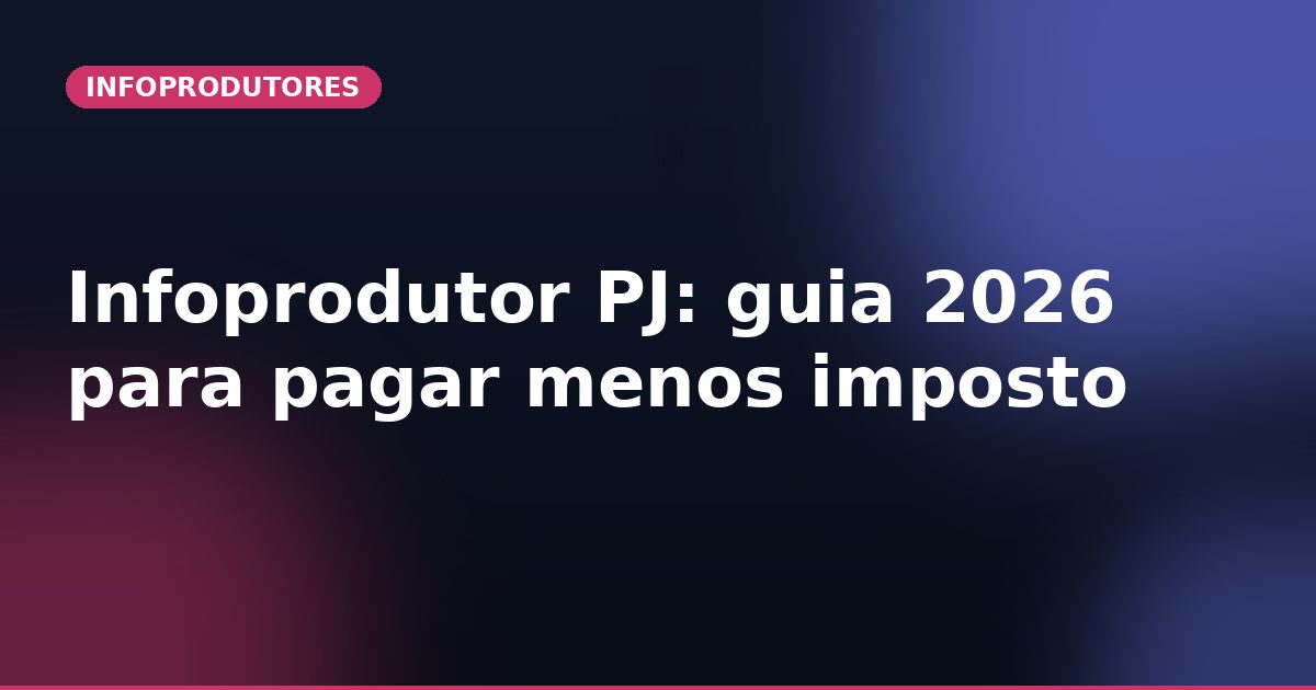 Infoprodutor PJ