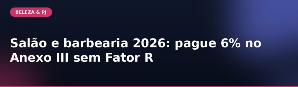 Contabilidade para Barbearia