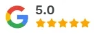Avaliação 5,0 de 5 estrelas no Google